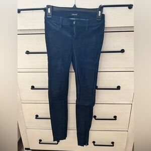 J brand leather suede type material jeans size 24